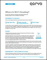 Qorvo White Paper: Where Is Wi-Fi Heading?